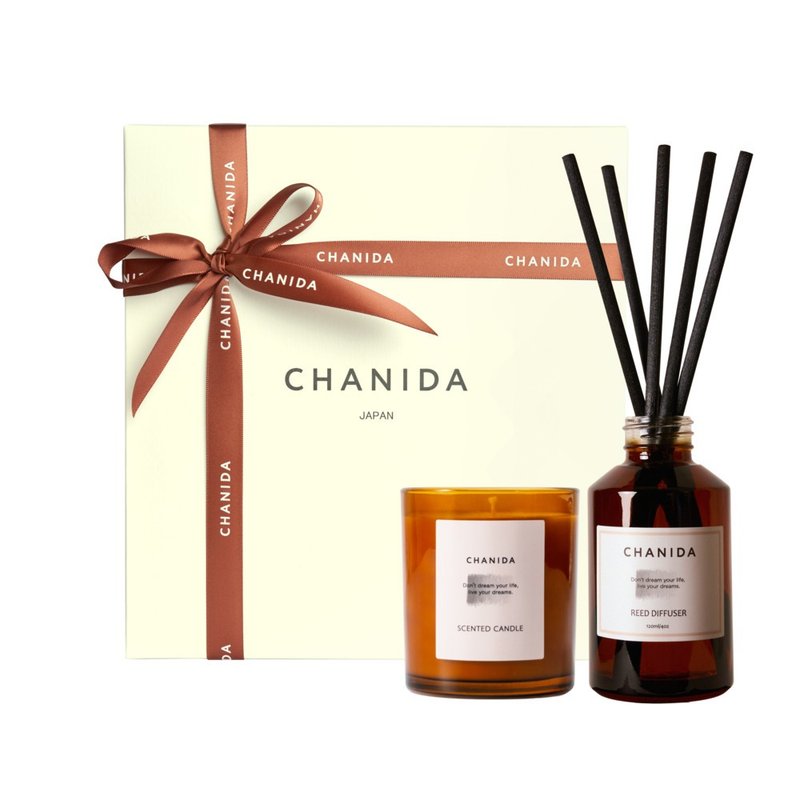 香氛蠟燭・擴香套組 / SCENTED CANDLE・REED DIFFUSER SET - 香氛蠟燭/燭台 - 玻璃 