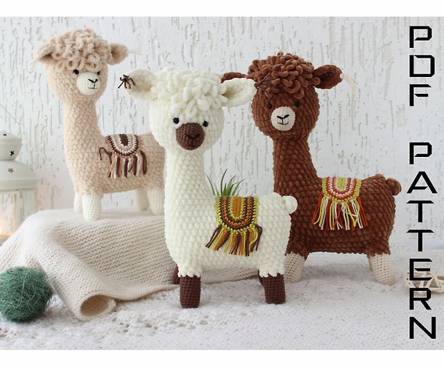 Llama Stuffed Animal Crochet Pattern
