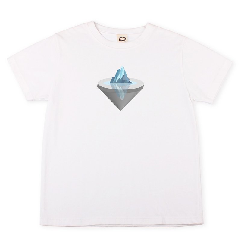 【消暑系列】冰山錐錐  短T/女上衣/男T恤/T-Shirt/情侶T - 男 T 恤 - 棉．麻 白色