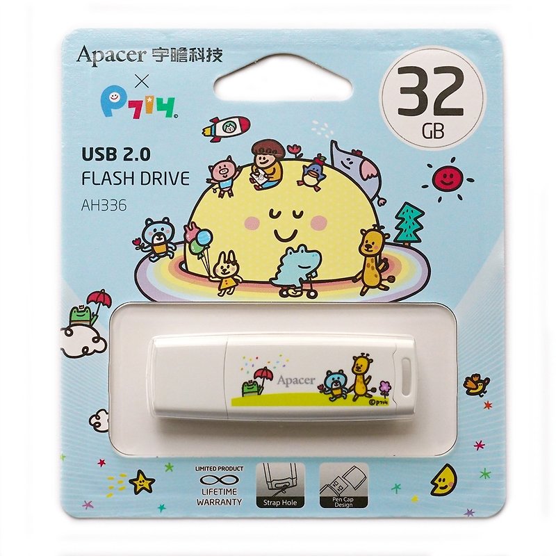 P714X Apacer joint magic flash drive 32G + QQ Pill (3 choose 1) - USB Flash Drives - Plastic Multicolor