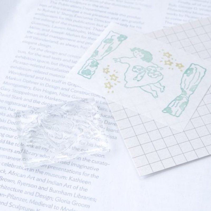 静かな夜 透明スタンプセット vol. 01 - 印鑑・スタンプ - シリコン 