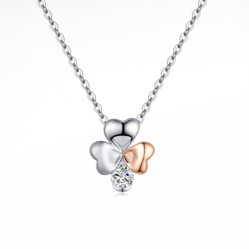 Diamond Pendant Necklaces for Female - สร้อยคอ - เพชร สีเงิน