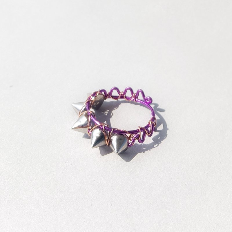 Thorn ring purple plate finger - General Rings - Other Metals Purple