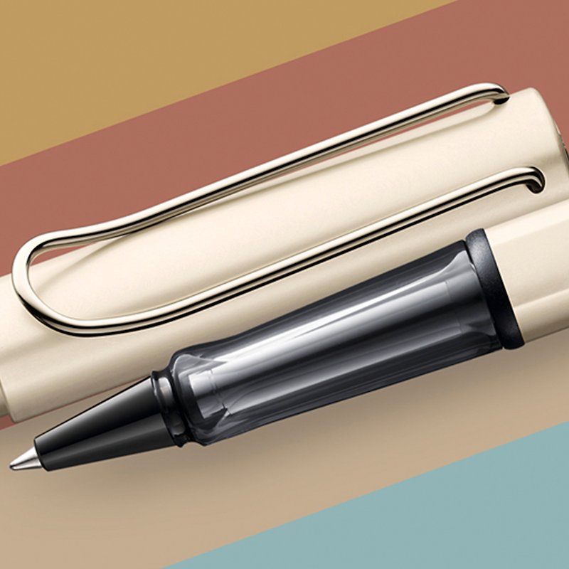[Free laser engraving] LAMY ballpoint pen/Lx luxury series-Pearl White - Rollerball Pens - Aluminum Alloy White