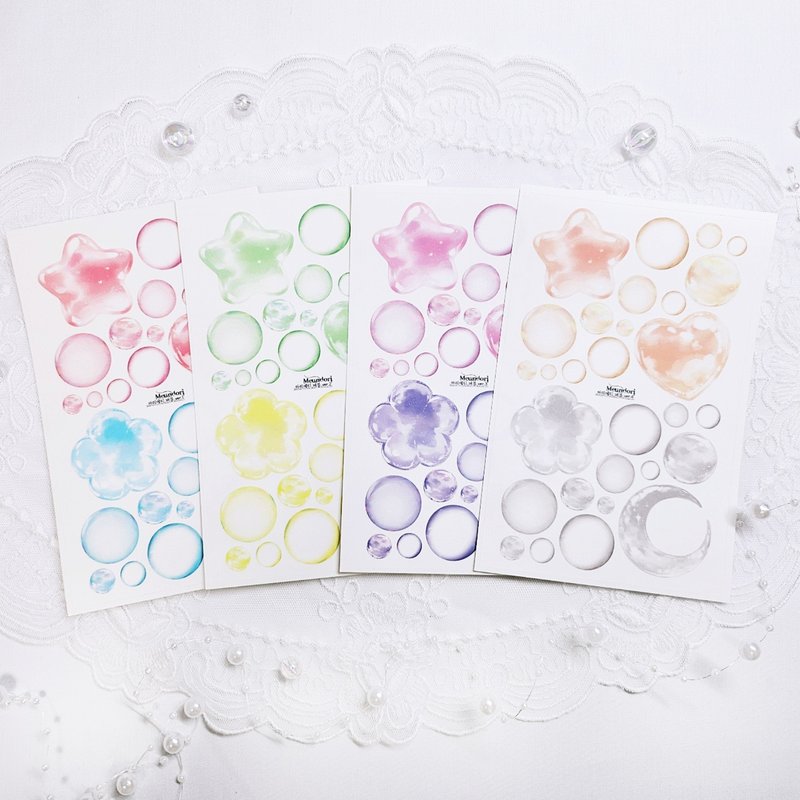 Arrietty Package - bubble transparent paper stickers - 貼紙 - 紙 