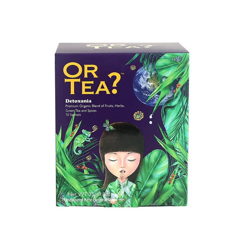 Or Tea? Organic Detoxania 10-Sachet Box - ชา - อาหารสด สีน้ำเงิน