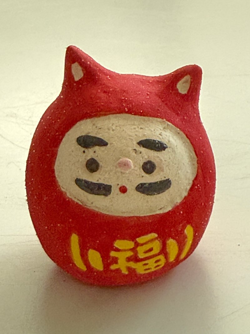 小福神 貓 - 公仔/玩偶 - 陶 