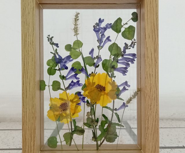 Pressed real flower Frame, Pressed flowers Art, Home Decor