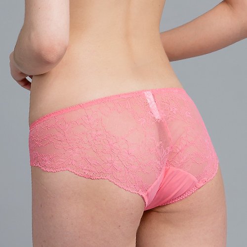 [Dai Lei Qi] Full Lace Low Waist Panties-Pink