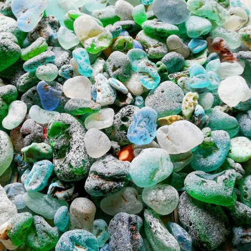 Genuine Sea glass bulk.Rounded sea glass for Jewelry making.Real beach glass  - Shop Sea glass for you Pottery & Glasswork - Pinkoi