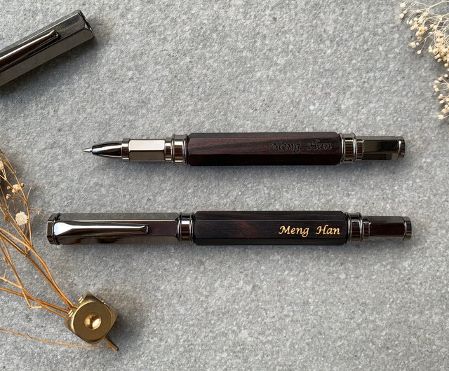 Best Ballpoint Metal Pens with Black Ink - Free Gift: Magnetic