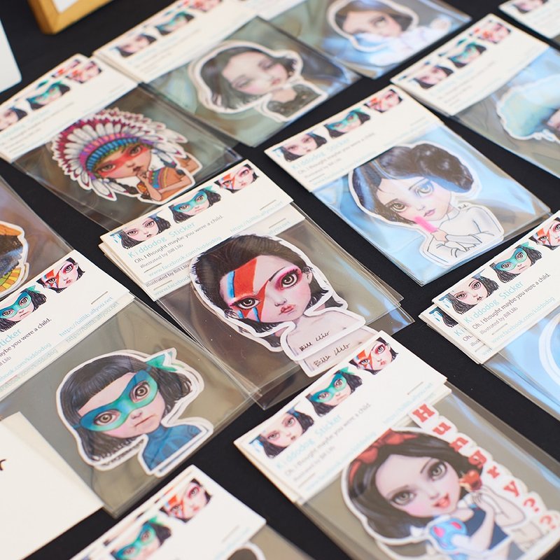 Kiddodog Sticker - Fancy set 5 pieces. - 貼紙 - 紙 