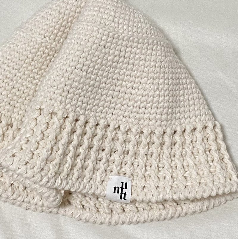 Winter women knit Bucket Hat classic vanilla - Hats & Caps - Wool White