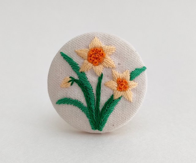 ハンドメイド 刺繍ブローチ ブローチ KAZU 通販 18705745