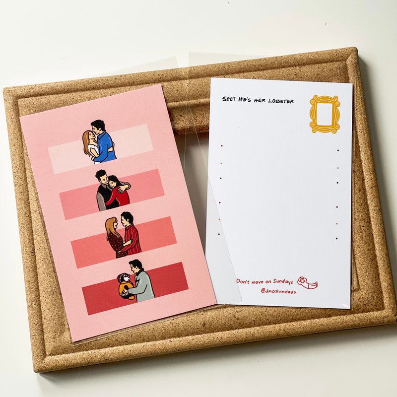Friends 老友記明信片|  Love lobsters - 卡片/明信片 - 紙 