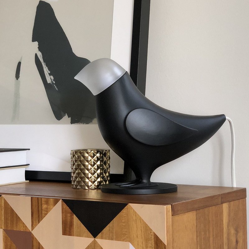 Marinas Birds Lamp Black - 燈具/燈飾 - 木頭 黑色