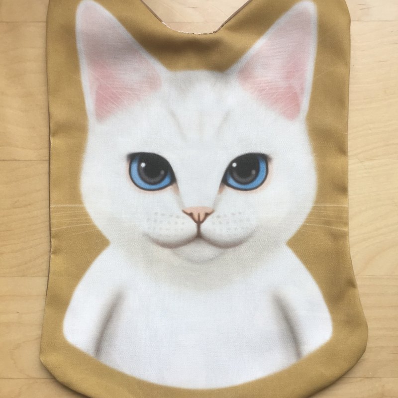 British Shorthair White Cat Shaped Pillow Bag - Pillows & Cushions - Cotton & Hemp White