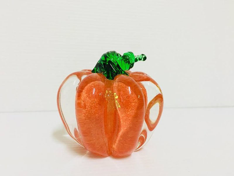 水晶玻璃 南瓜紙鎮 金玉滿堂 - 擺飾/家飾品 - 玻璃 