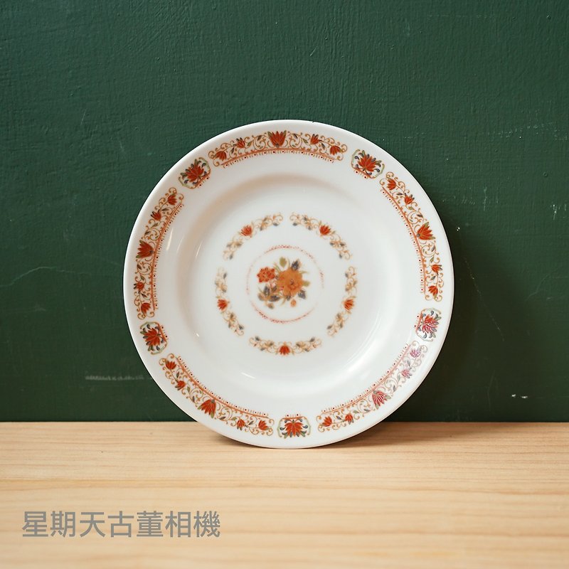 [Arctic second-hand groceries] Early Datong porcelain small plates dessert plates Morandi gift - จานและถาด - วัสดุอื่นๆ ขาว