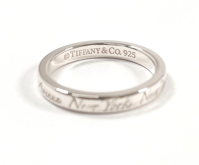 美品　ティファニー　Tiffany & Co. ノーツナローリング　シルバー9号 TIFFANY&Co.】ティファニー ノーツ ナロー リング・指輪 9号