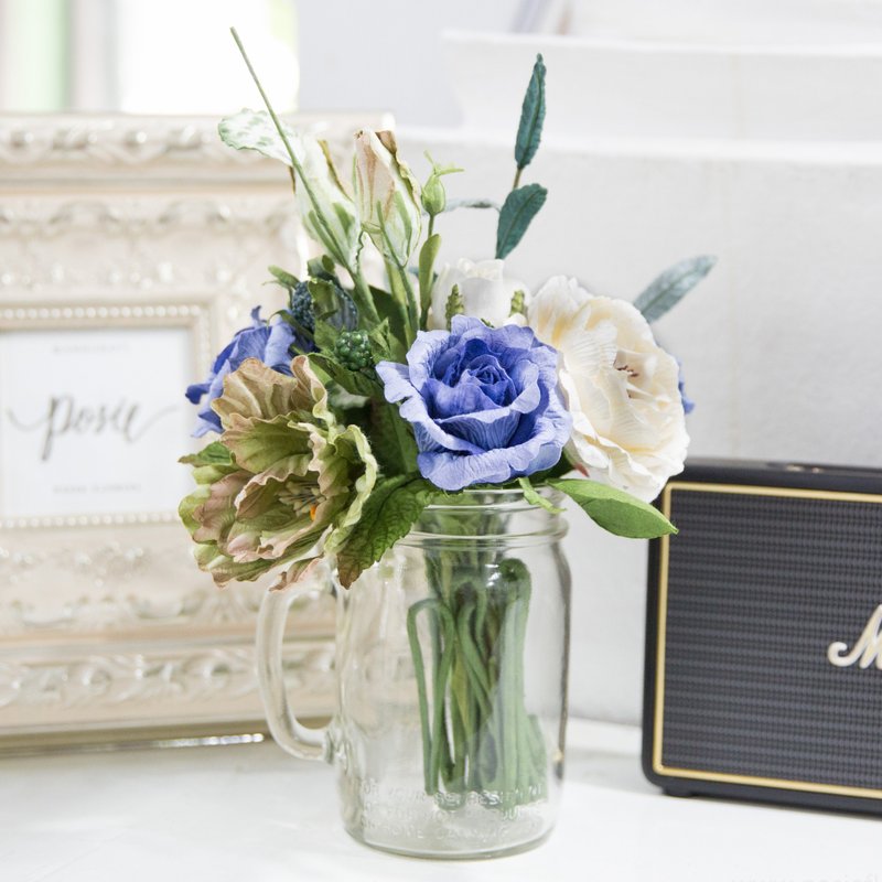 BLUE BOY SET - Small Posie Rooms for Home Decoration - 香氛/精油/擴香 - 紙 藍色