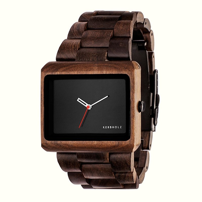 KERBHOLZ-Wood Watch -REINEKE-Sandalwood (Male) (41mm) - Women's Watches - Wood Brown