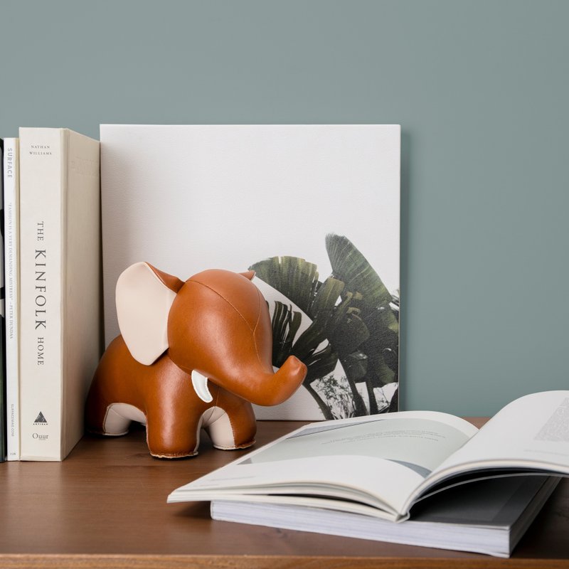 【書擋】大象 Elephant Abby II 皮革動物擺飾  | 入厝禮物 - 擺飾/家飾品 - 人造皮革 多色
