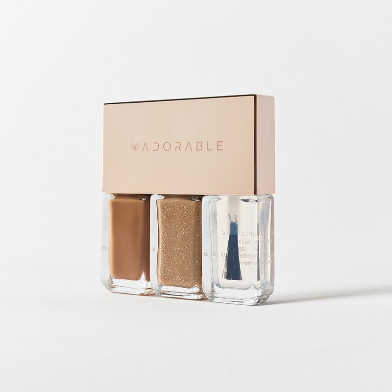 ADORABLE Long lasting breathable water-based nail polish - Horong into the ever-changing vortex of the campfire - Nail Polish & Acrylic Nails - Glass Brown