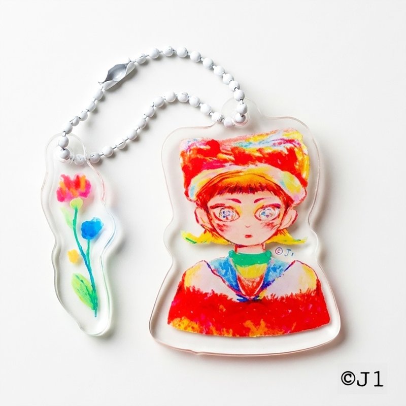 リトルレッド / 赤ずきんハナ / アクリルキーホルダー・オリジナルイラスト - チャーム - アクリル 
