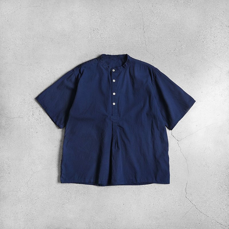 保加利亞軍隊襯衫Pullover Shirt / Vintage 古著 / 歐洲軍裝 - 其他 - 棉．麻 藍色