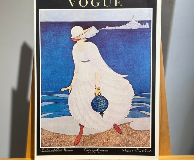 1916 年の VOGUE ファッション雑誌の表紙 - 1900 年から 1970 年の