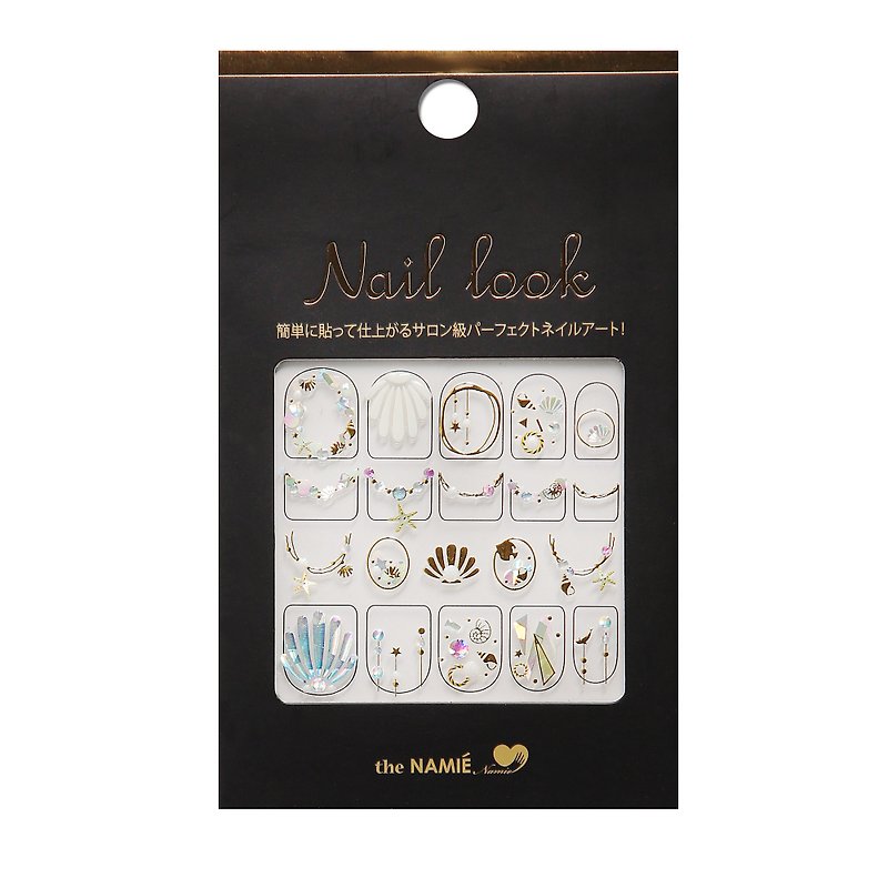 【DIY Nail Art】Nail Look Nail Art Decorative Art Sticker Shimmer Shell - Nail Polish & Acrylic Nails - Paper Gold