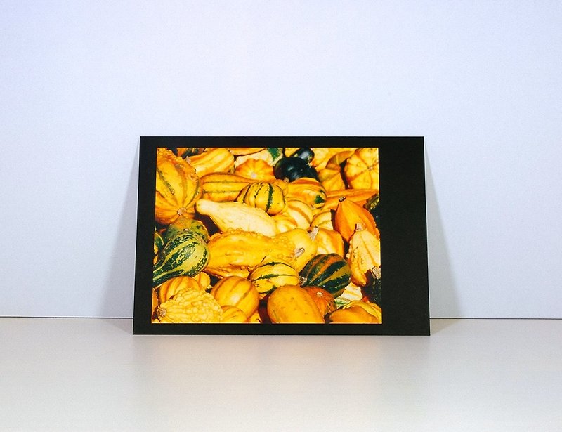 攝影明信片 | 秋季南瓜的豐收II-貝希特斯加登的拉姆紹-貝希特斯加登郡的秋天-巴伐利亞-德國 - 心意卡/卡片 - 紙 橘色