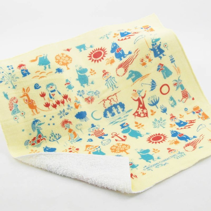 Moomin Moomin authority: Happy Valley [summer] - Soft Cotton Handkerchief (280g) - Towels - Cotton & Hemp Multicolor