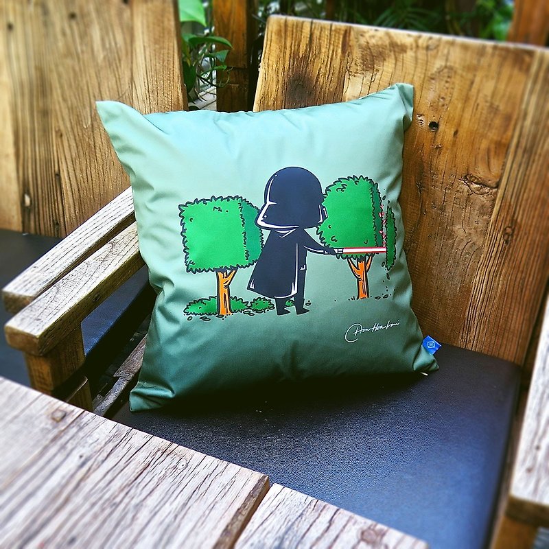 Flying Mouse Healing Plant Gardening Guchen/Pillow/Cushion/Pillow Send Cotton Core Birthday Gift - Pillows & Cushions - Polyester Green