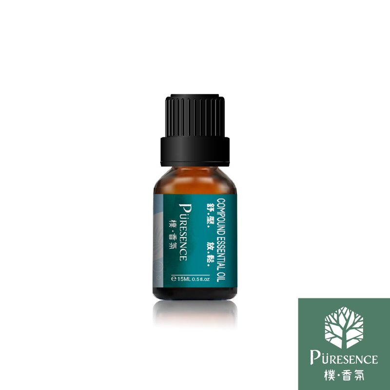 舒壓放鬆複方精油15ml - 香氛/精油/擴香 - 精油 綠色