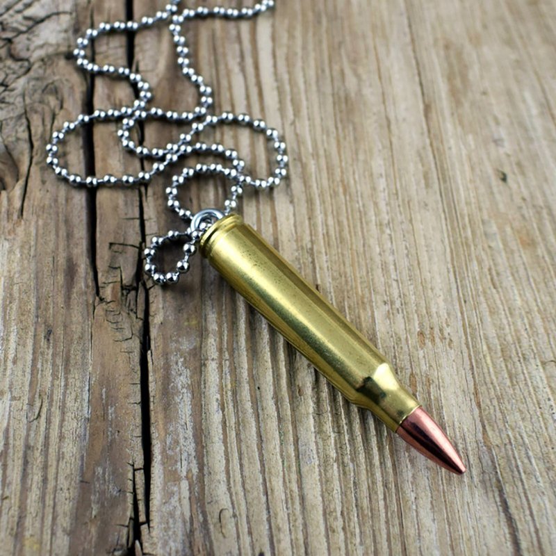 Bullet Designs 223步槍子彈項鍊 /金屬復古造型潮流個性潮牌項鏈 - 項鍊 - 其他金屬 