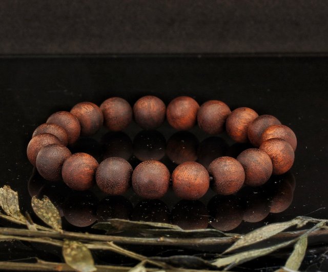 木製ビーズブレスレット ダークブラウン ブラック 10mm 木製ビーズ ブレスレット (190120) - ショップ HK