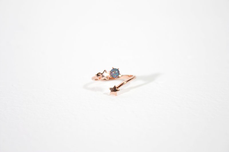 Opal。Star。Ring - General Rings - Gemstone Multicolor