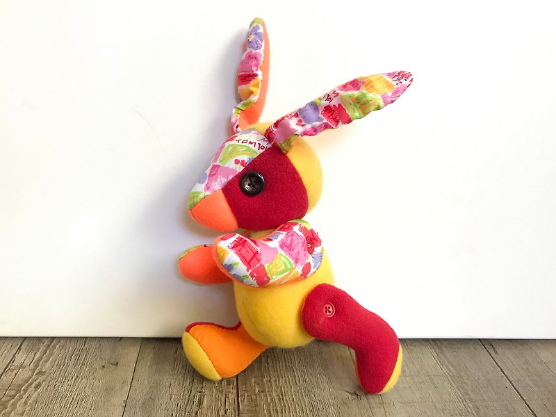 POPO│ Alice rabbit │ handmade Sunshine - Stuffed Dolls & Figurines - Cotton & Hemp Red