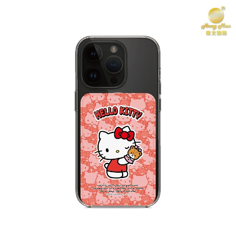 【Hong Man】Sanrio magnetic leather card holder random pattern KT - อุปกรณ์เสริมอื่น ๆ - วัสดุอื่นๆ 