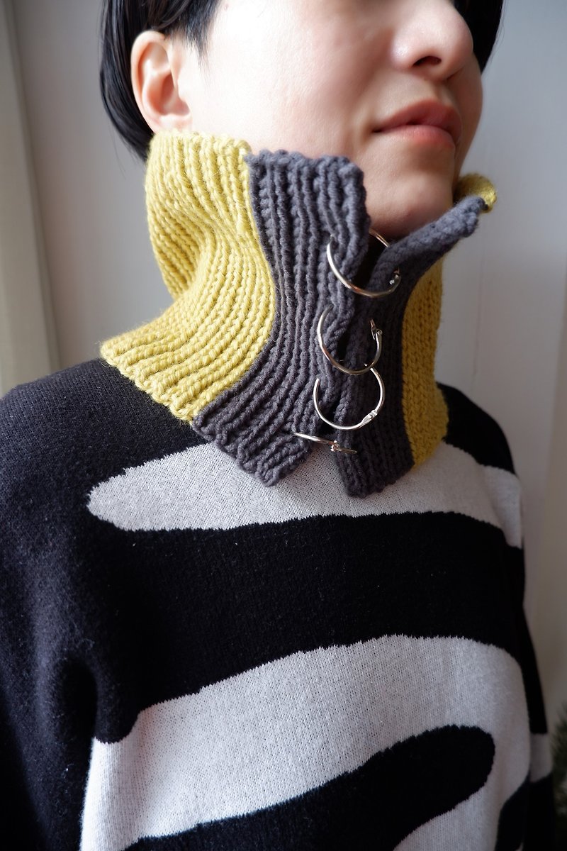 Neck warmer - Knit Scarves & Wraps - Wool Yellow