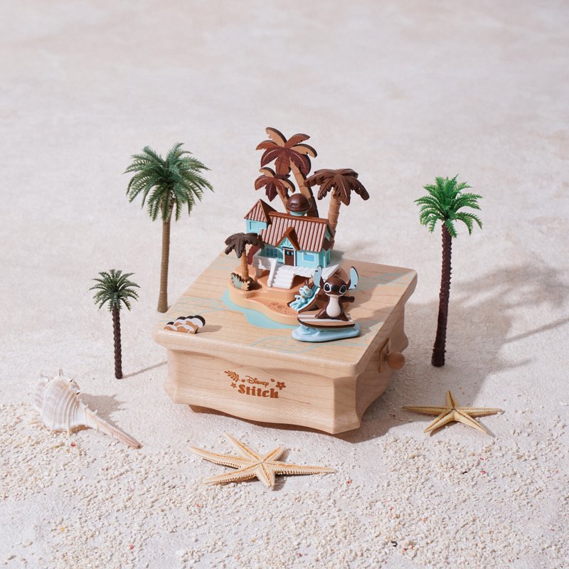 【星際寶貝 史迪奇】小巧繞圈音樂盒 迪士尼Disney - 擺飾/家飾品 - 木頭 