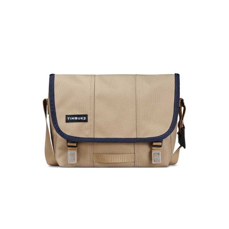 TIMBUK2 CLASSIC MESSENGER ECO Classic Messenger Bag S - Beige. Contrasting edges - กระเป๋าแมสเซนเจอร์ - วัสดุอื่นๆ สีกากี