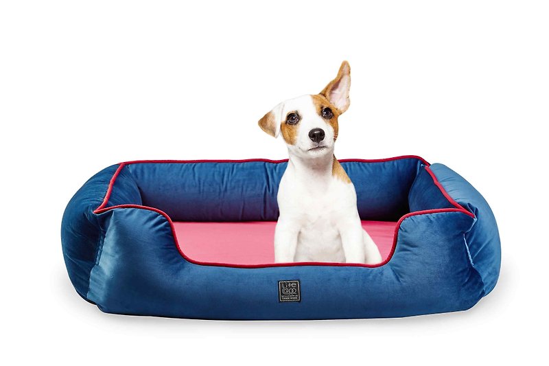 Lifeapp pet luxury sleeping pad _ Monroe Edition / Navy / S whole group can be washable - Bedding & Cages - Other Materials Blue