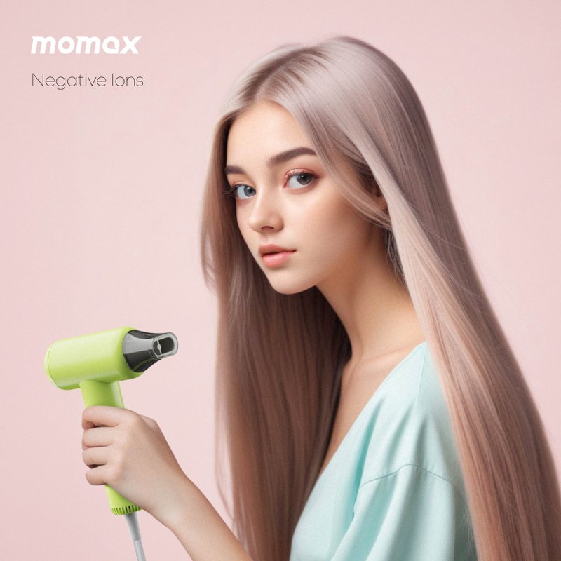 Momax 1-Care Hair Mini Ultra Speed Ion Hair Dryer HL13 - เครื่องใช้ไฟฟ้าขนาดเล็กอื่นๆ - พลาสติก สีเขียว