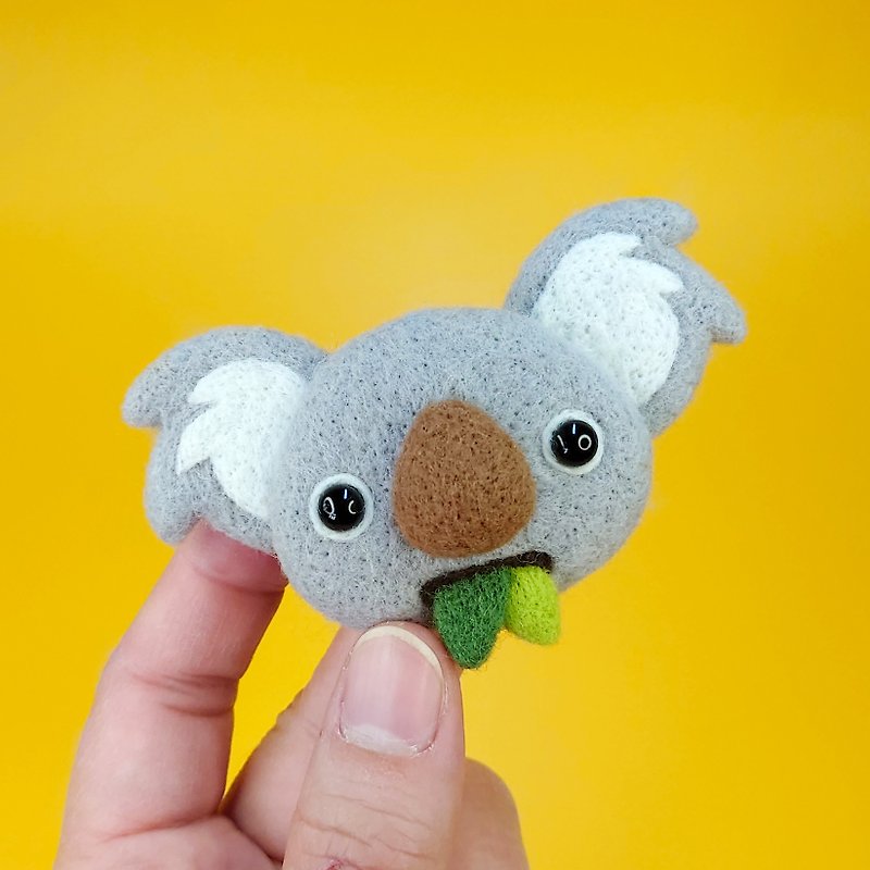 Koala   Wool felt, Handmade, Accessories - เข็มกลัด - ขนแกะ 