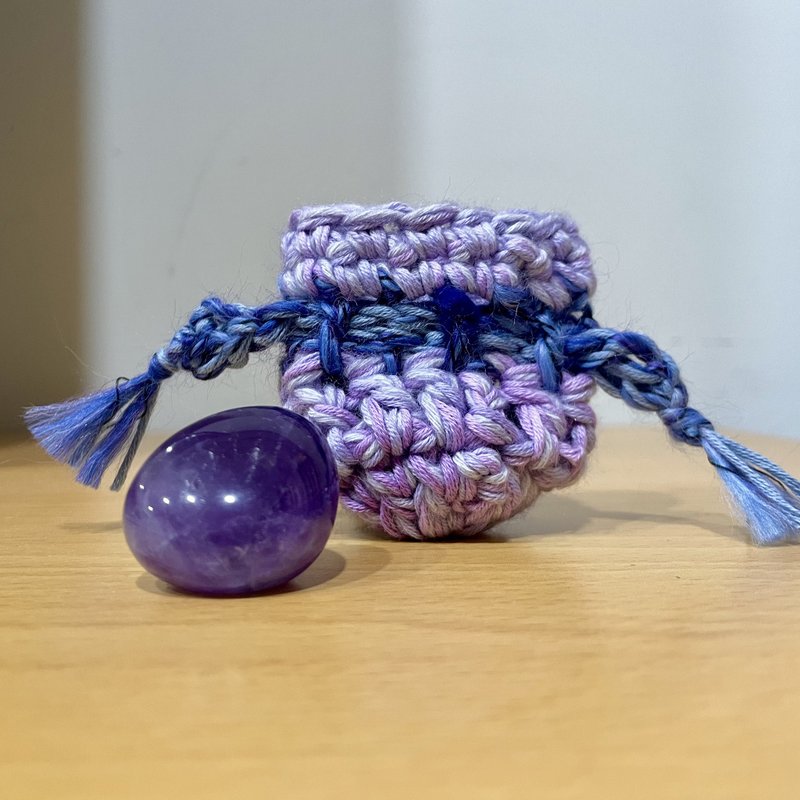 モバイルラッキーバッグ-タイガーマイルハッピー - 置物 - コットン・麻 パープル