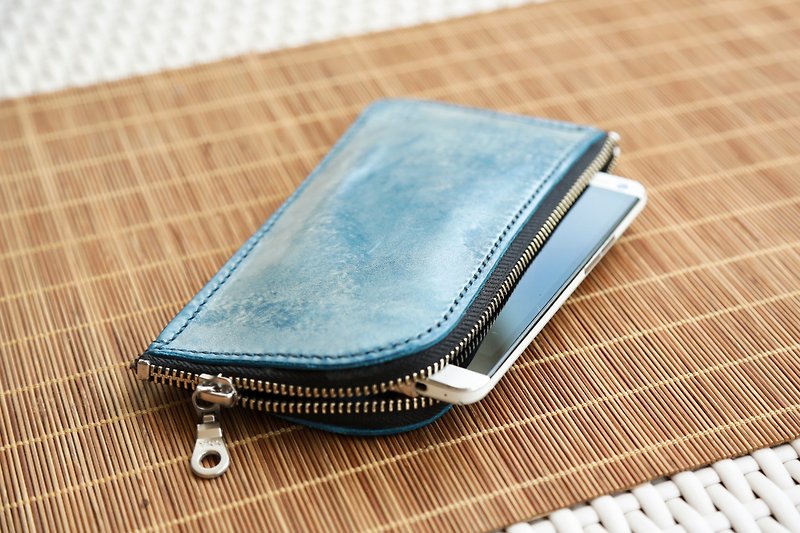 Rub the wax Sew iPhone 6 / iphone 6S mobile phone case / wallet / multi-way mobile phones can be a wallet - Wallets - Genuine Leather 