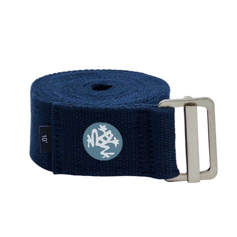 【Manduka】Yoga Straps Align 10 foot yoga rope- Midnight - Fitness Accessories - Cotton & Hemp Blue